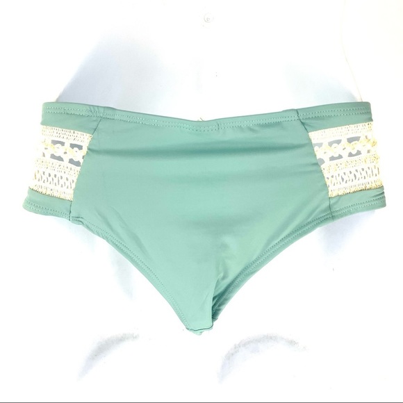 L*Space Women’s Blue Green Bikini Bottoms - Picture 6 of 9